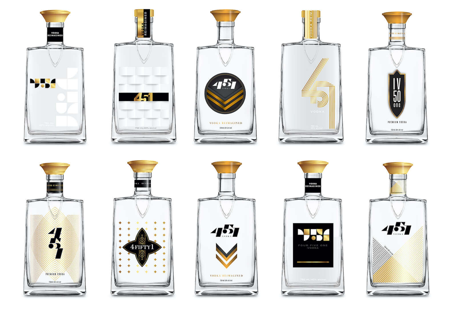 451 Vodka packaging