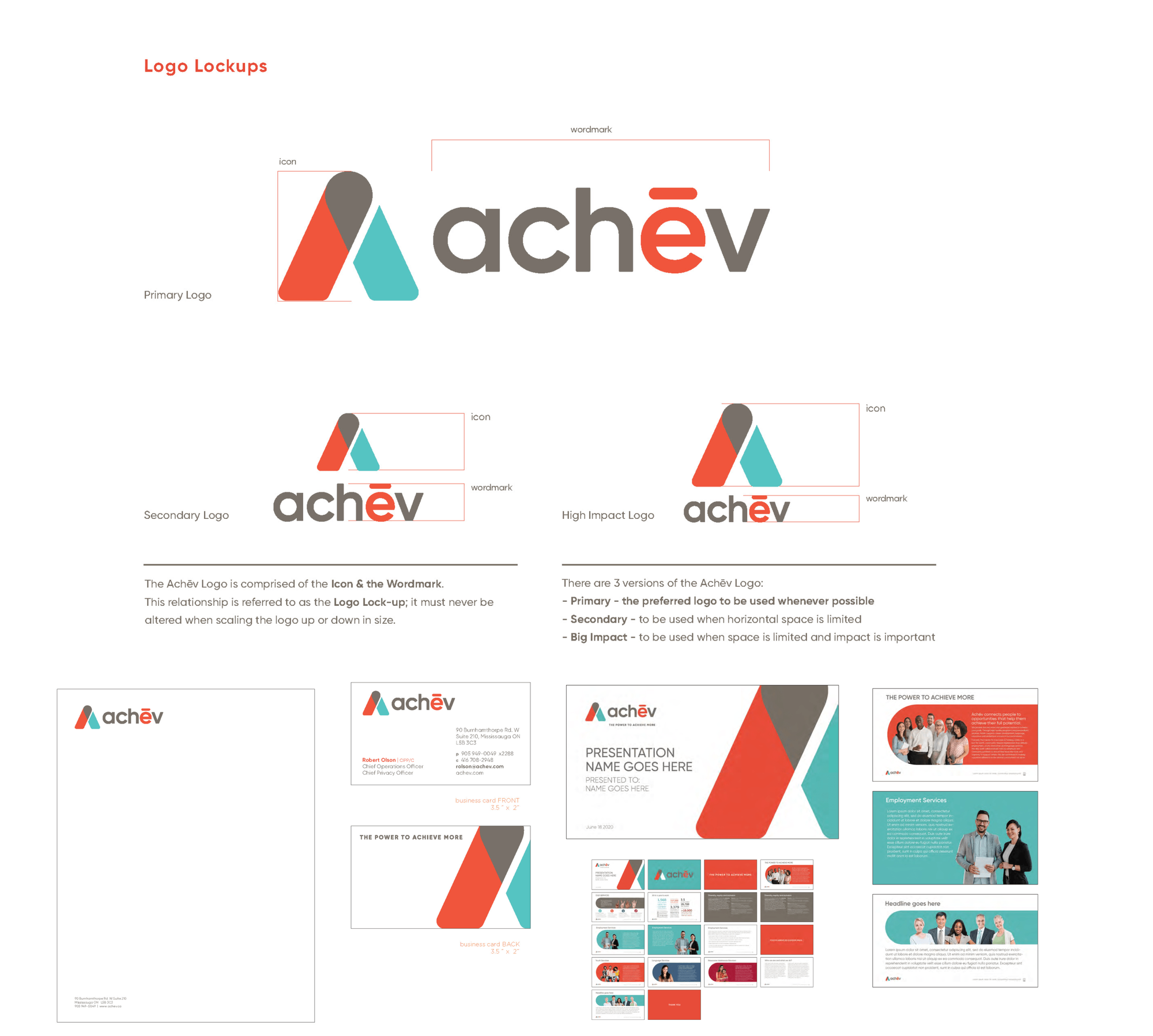 Achēv brand identity