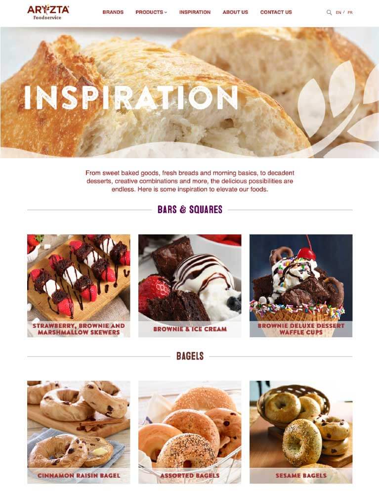 ARYZTA website detail