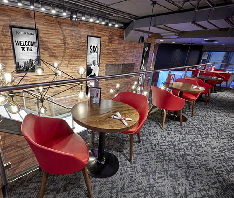 Boston Pizza second floor seating