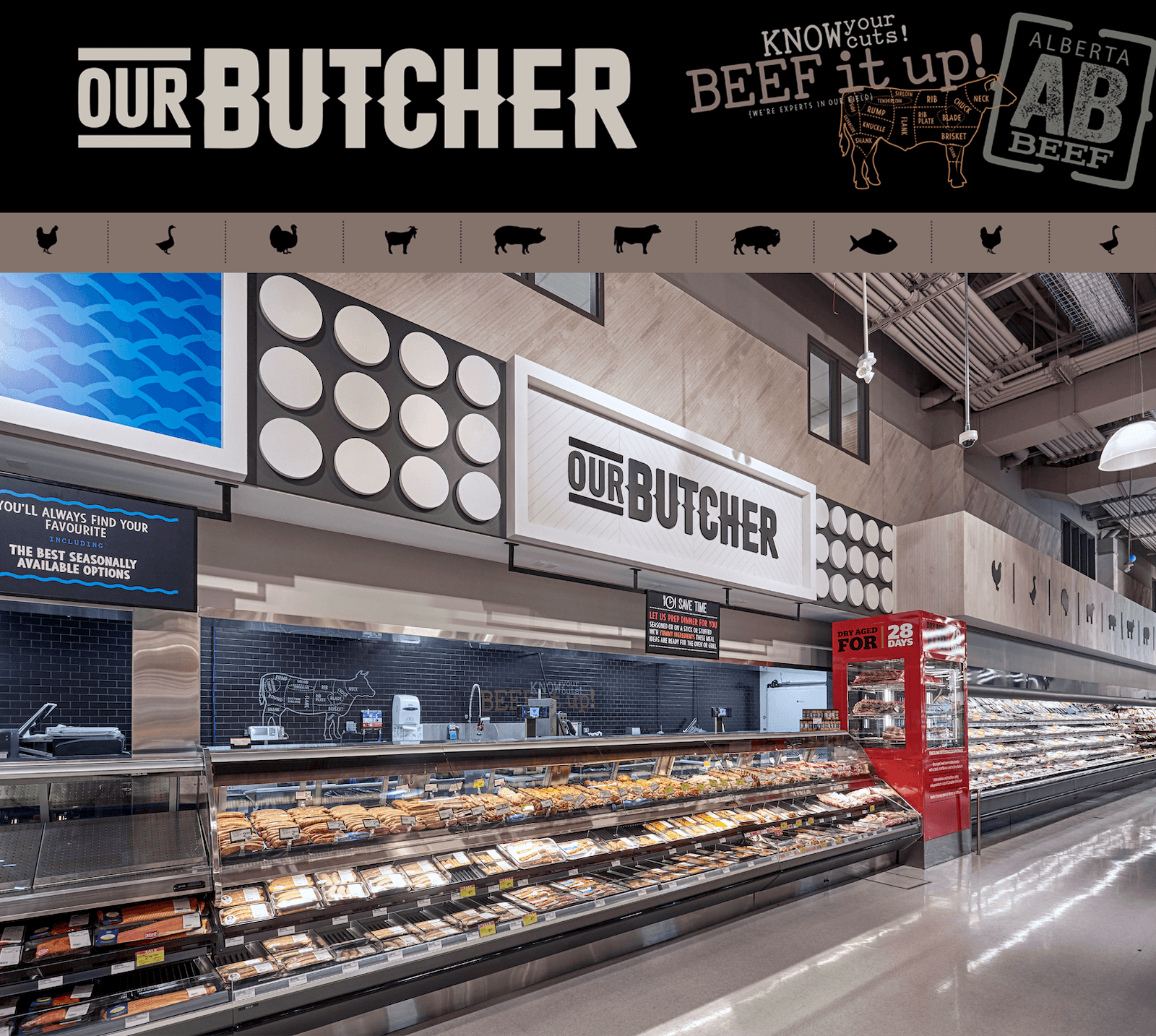 Calgary Co-op butcher counter