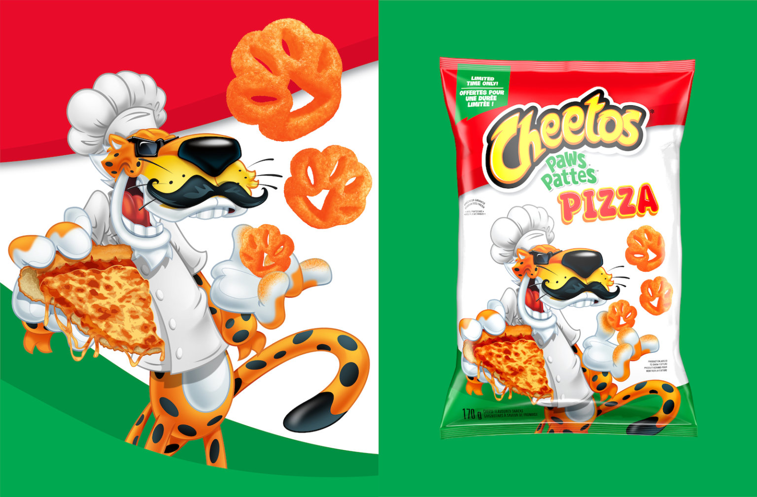 CHEETOS Paws Pizza packaging