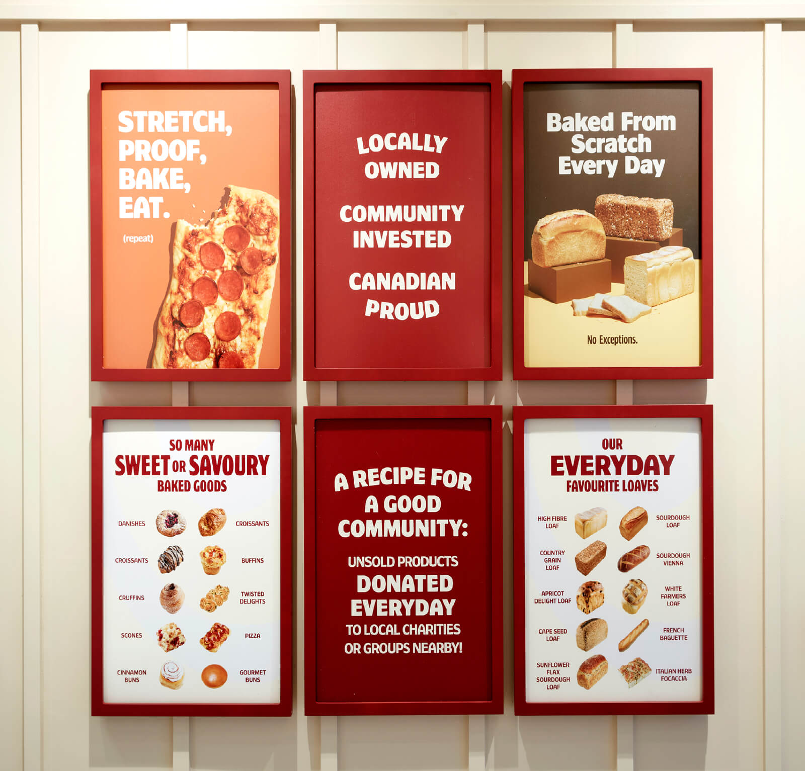 COBS menu board graphics