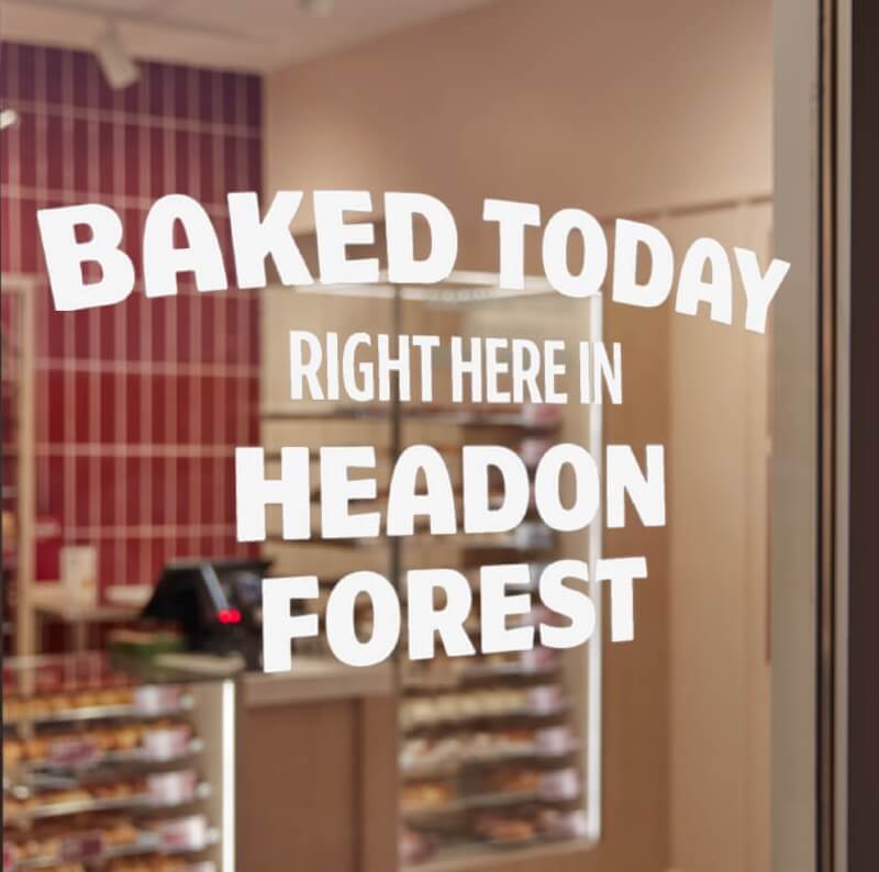 Baked today, right here