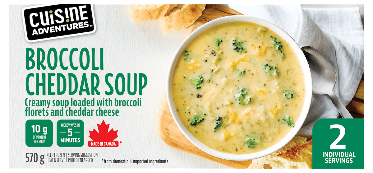 Broccoli Cheddar Soup packaging