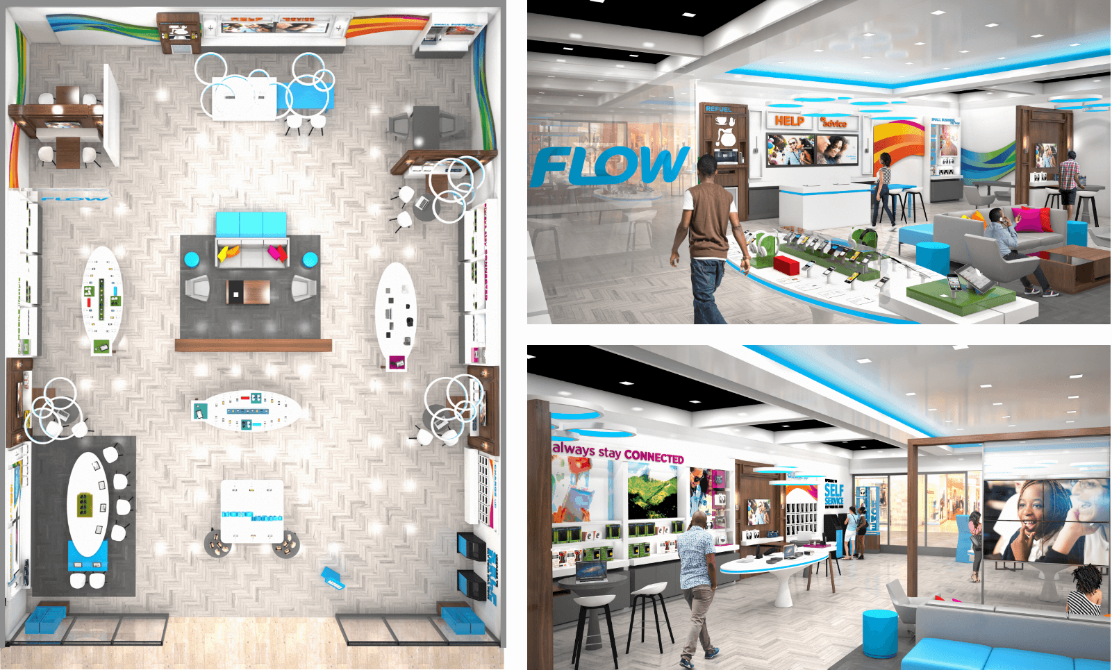 Flow store digital mosaic