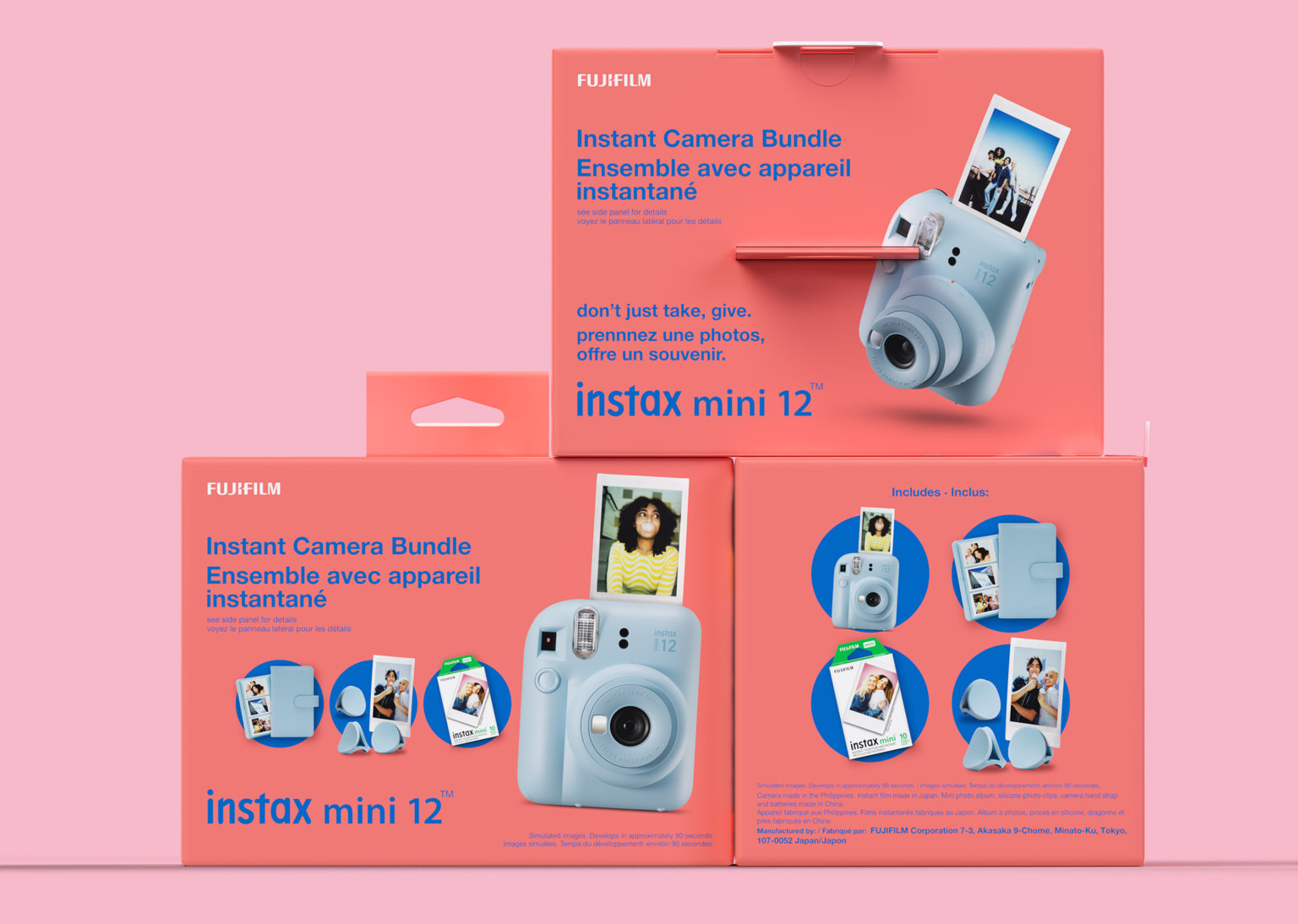 Instax bundle carton design