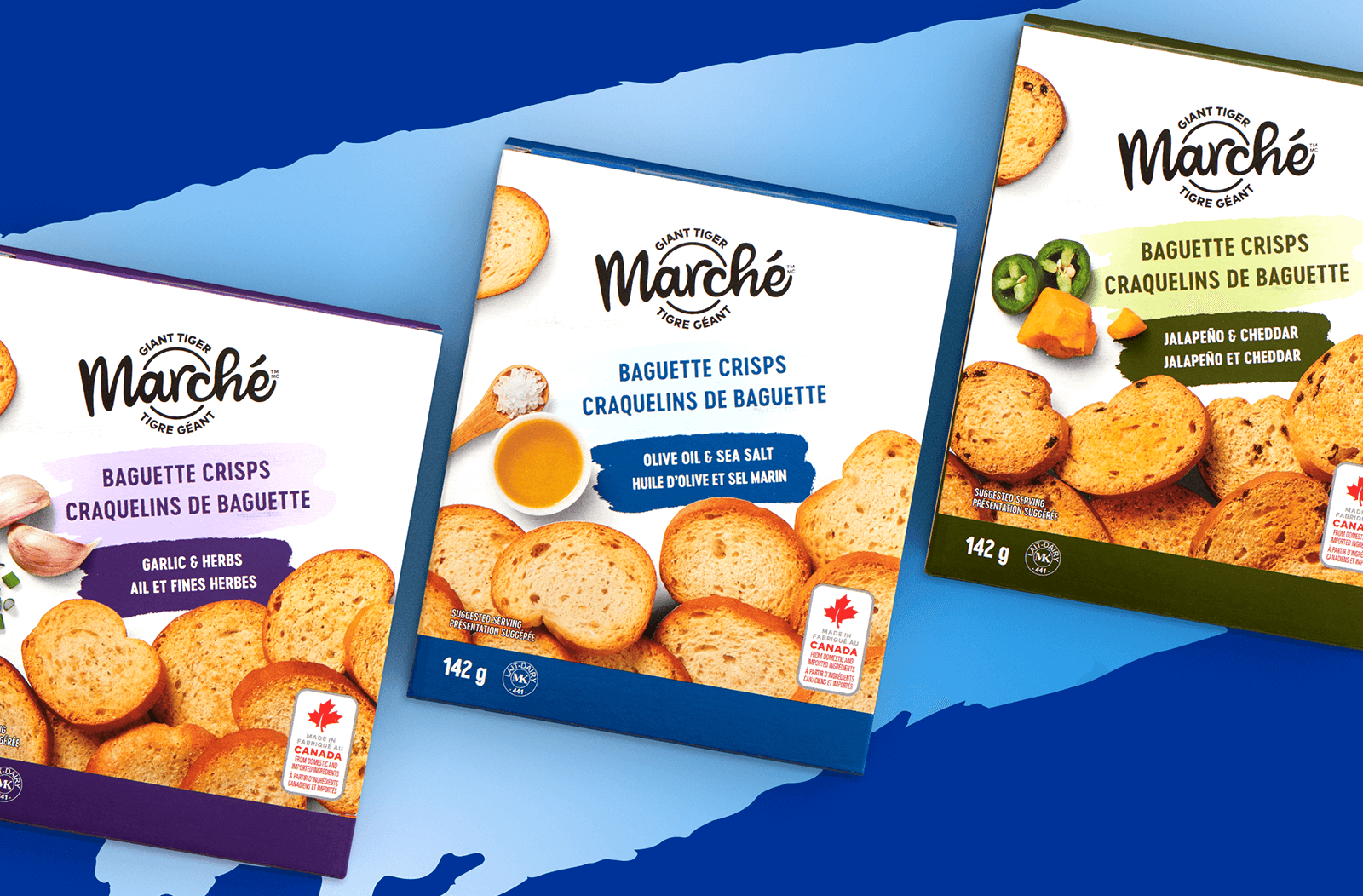 Giant Tiger Marché packaging lineup