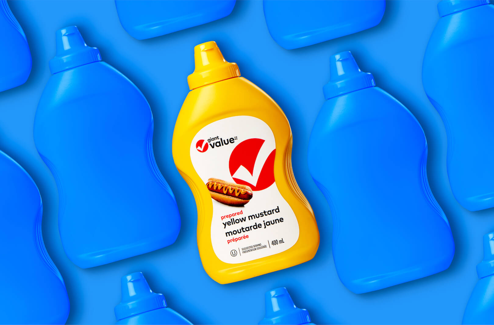 Giant Value mustard packaging
