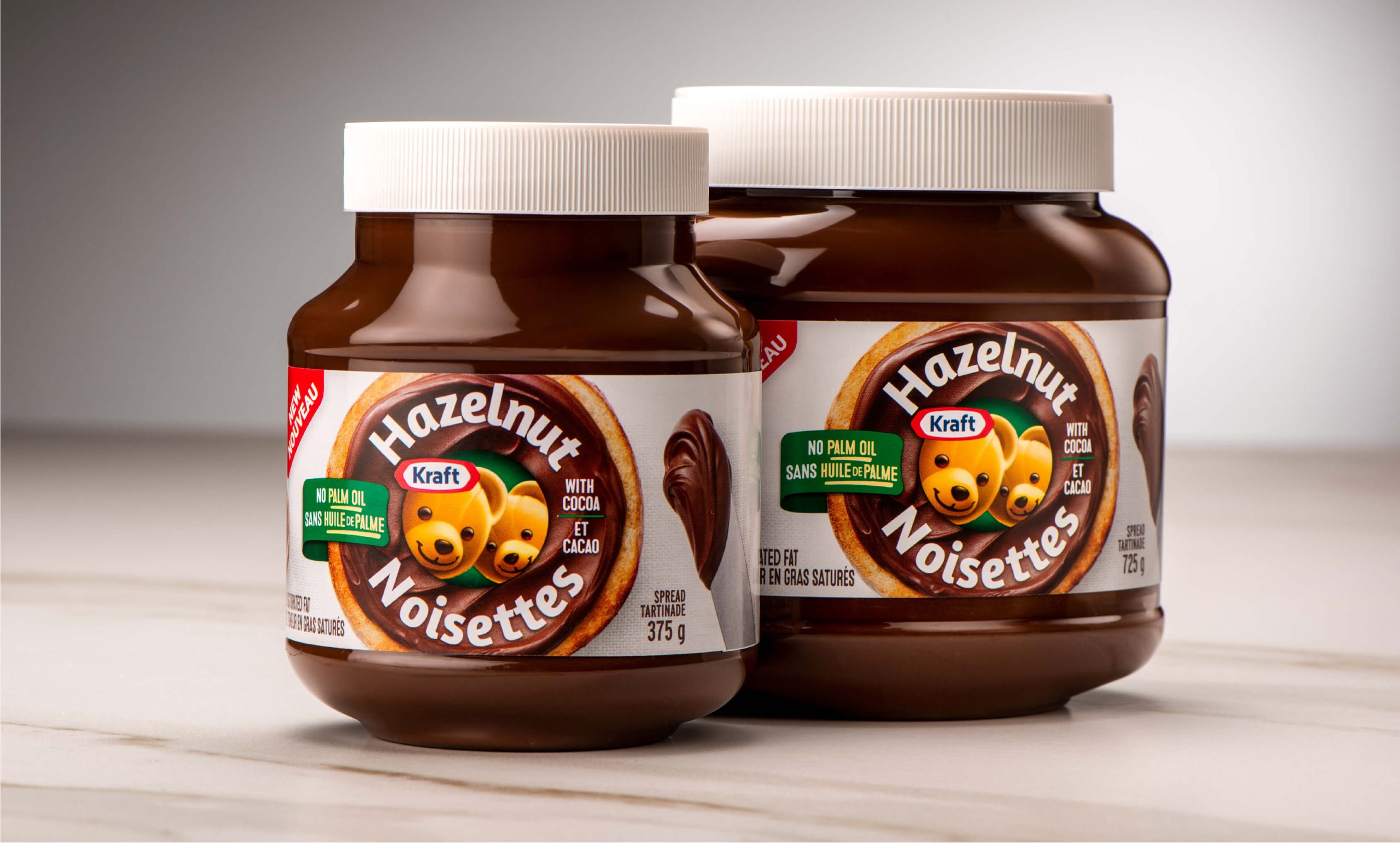 Kraft Hazelnut Spread jars