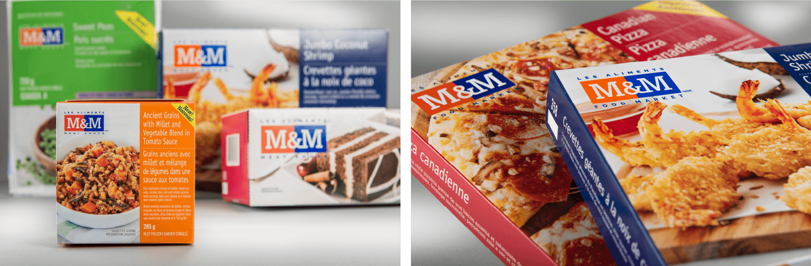 M&M Food Market packaging