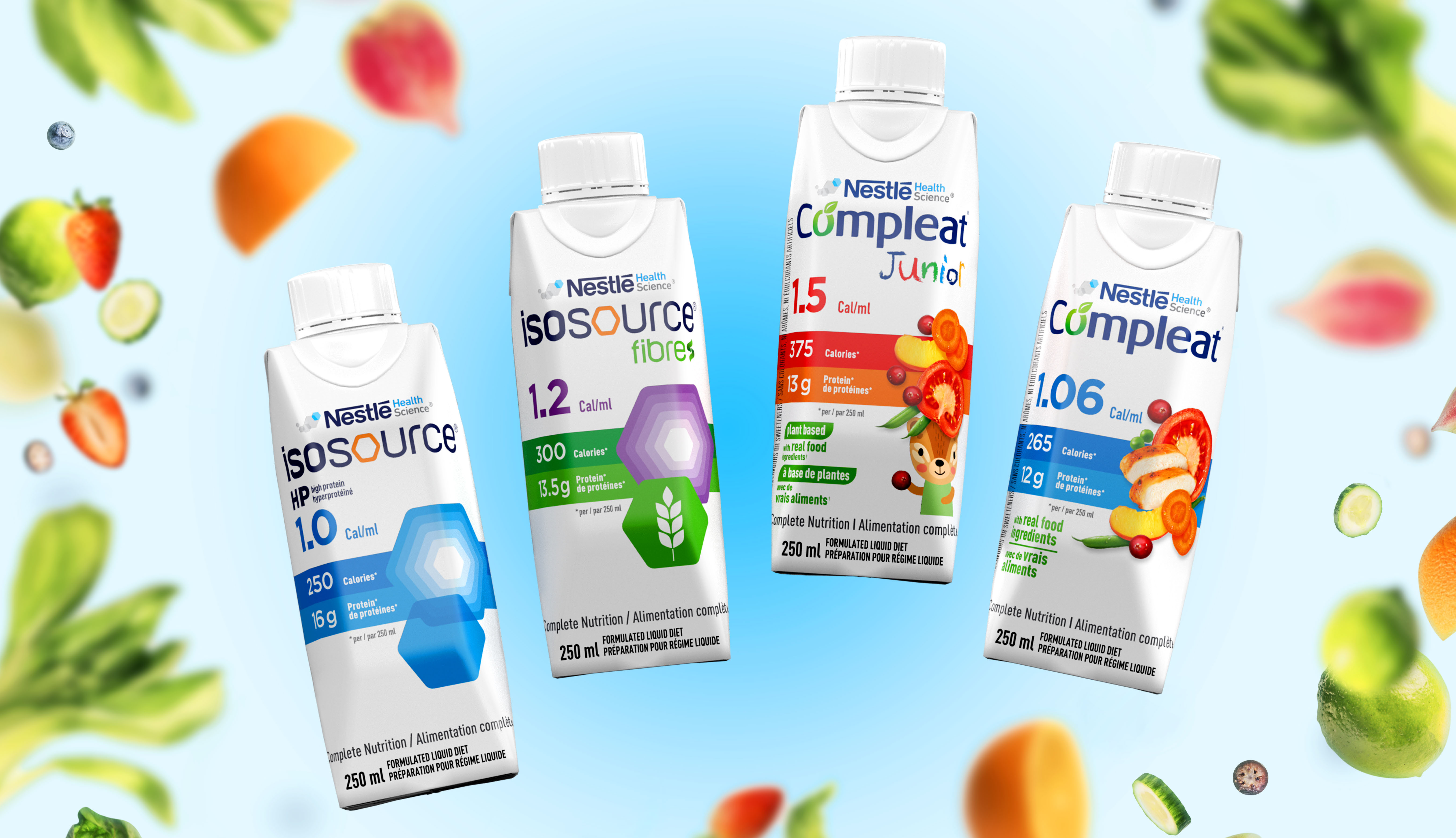 Nestlé Compleat Isosource packaging