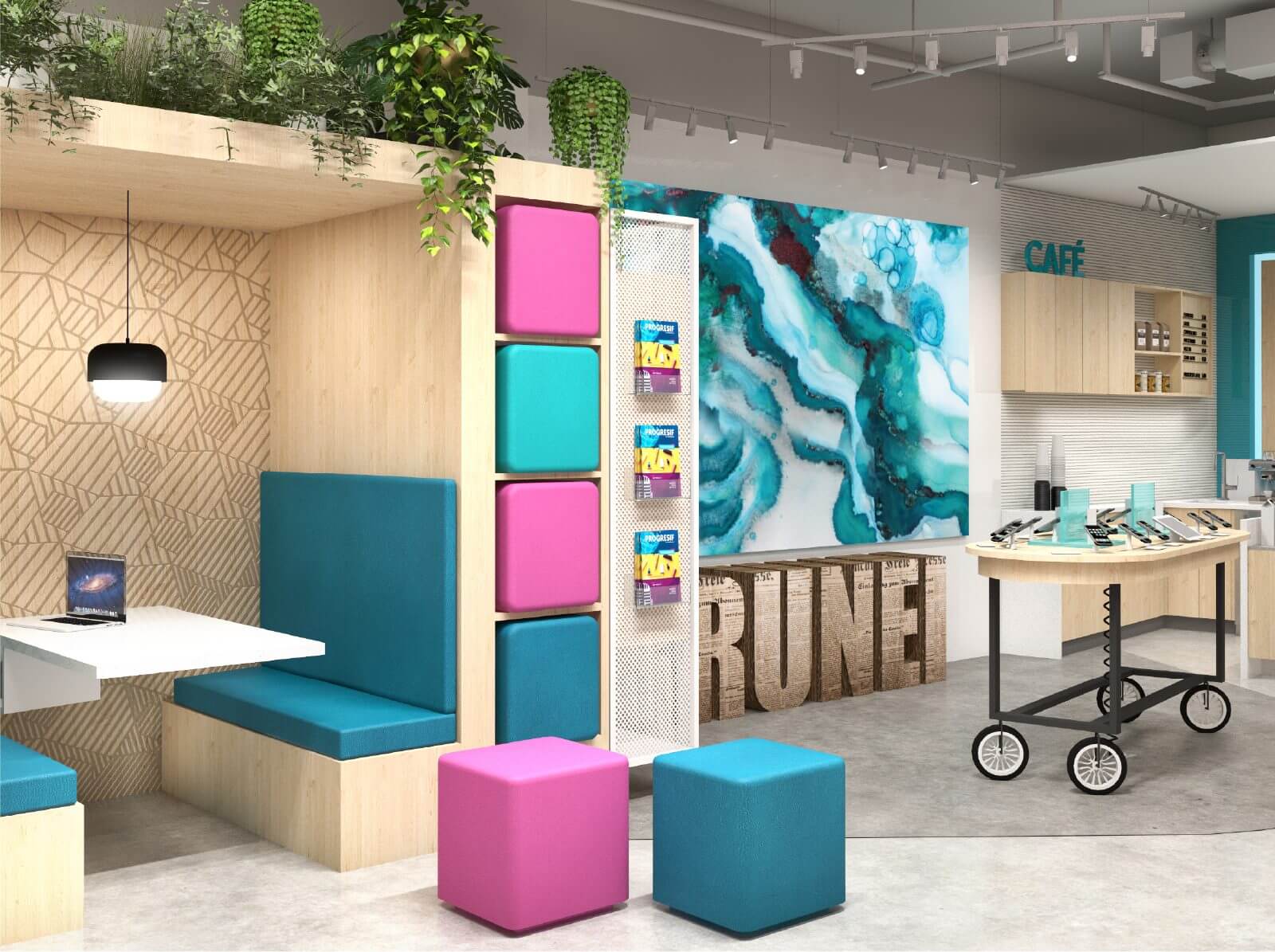 Progresif flagship store interior