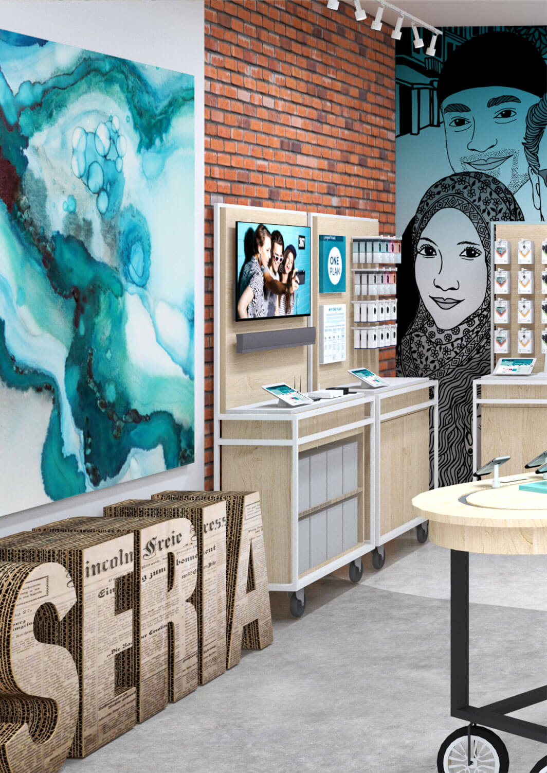 Progresif Seria mural