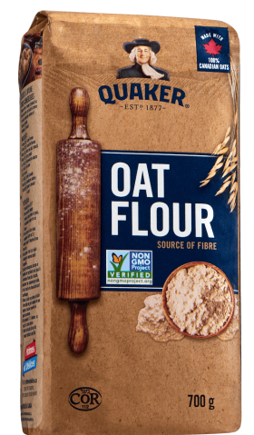 Quaker oat flour bag