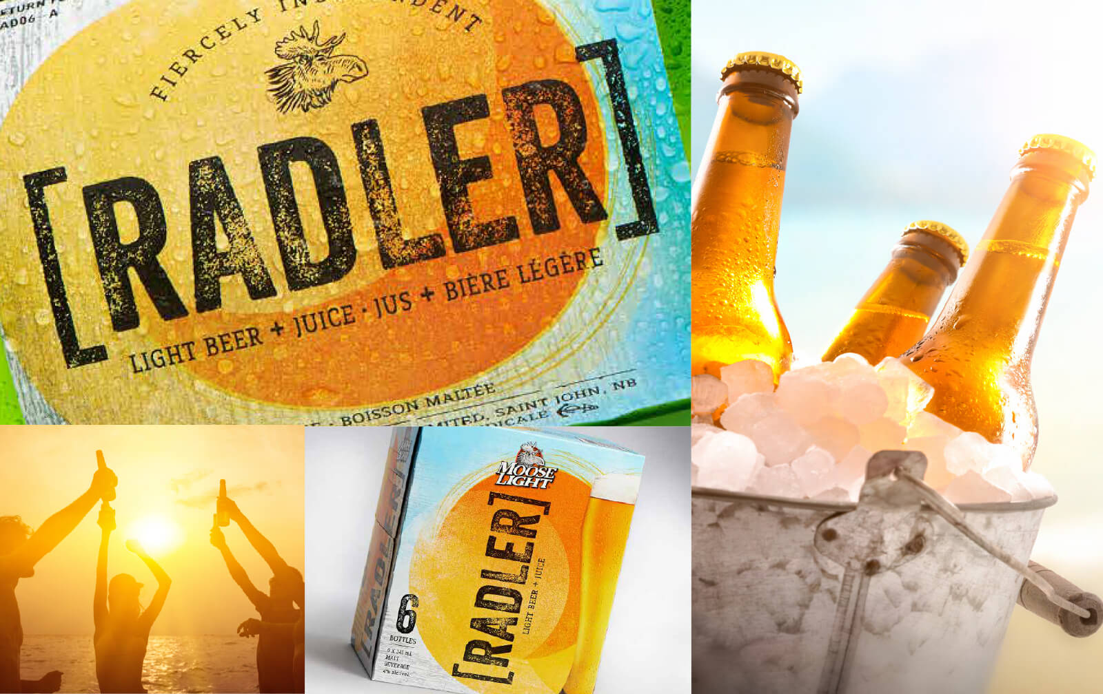 Moose Light Radler collage