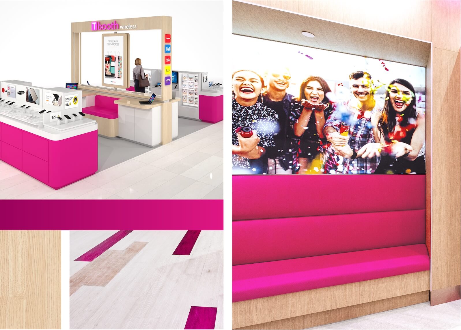 TBooth wireless seating