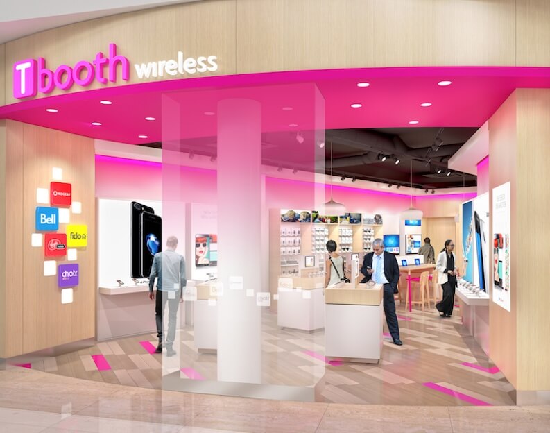 TBooth wireless store interior
