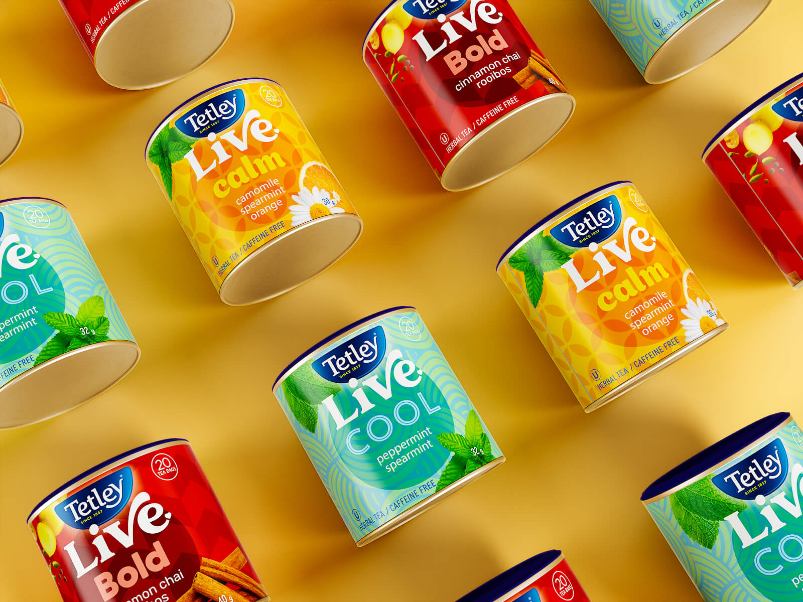Tetley Live tea product shot