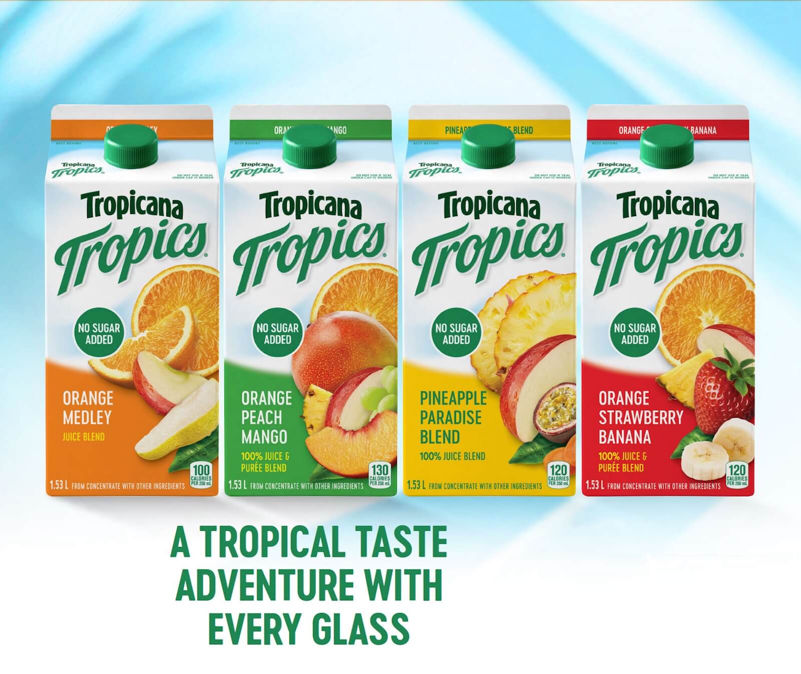 Tropicana Tropics flavour lineup