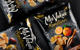 Packaging for Miss Vickie's gourmet chips