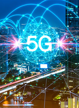 5G technology in big city