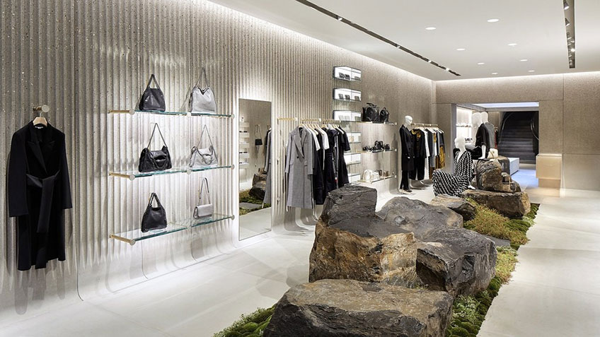 Interior of a Stella McCartney store