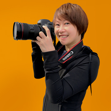 Jenny Lu Orange Background