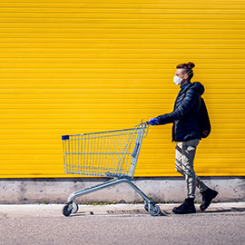 woman shopping during covid 19