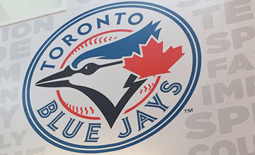 Toronto Blue jays logo on wall