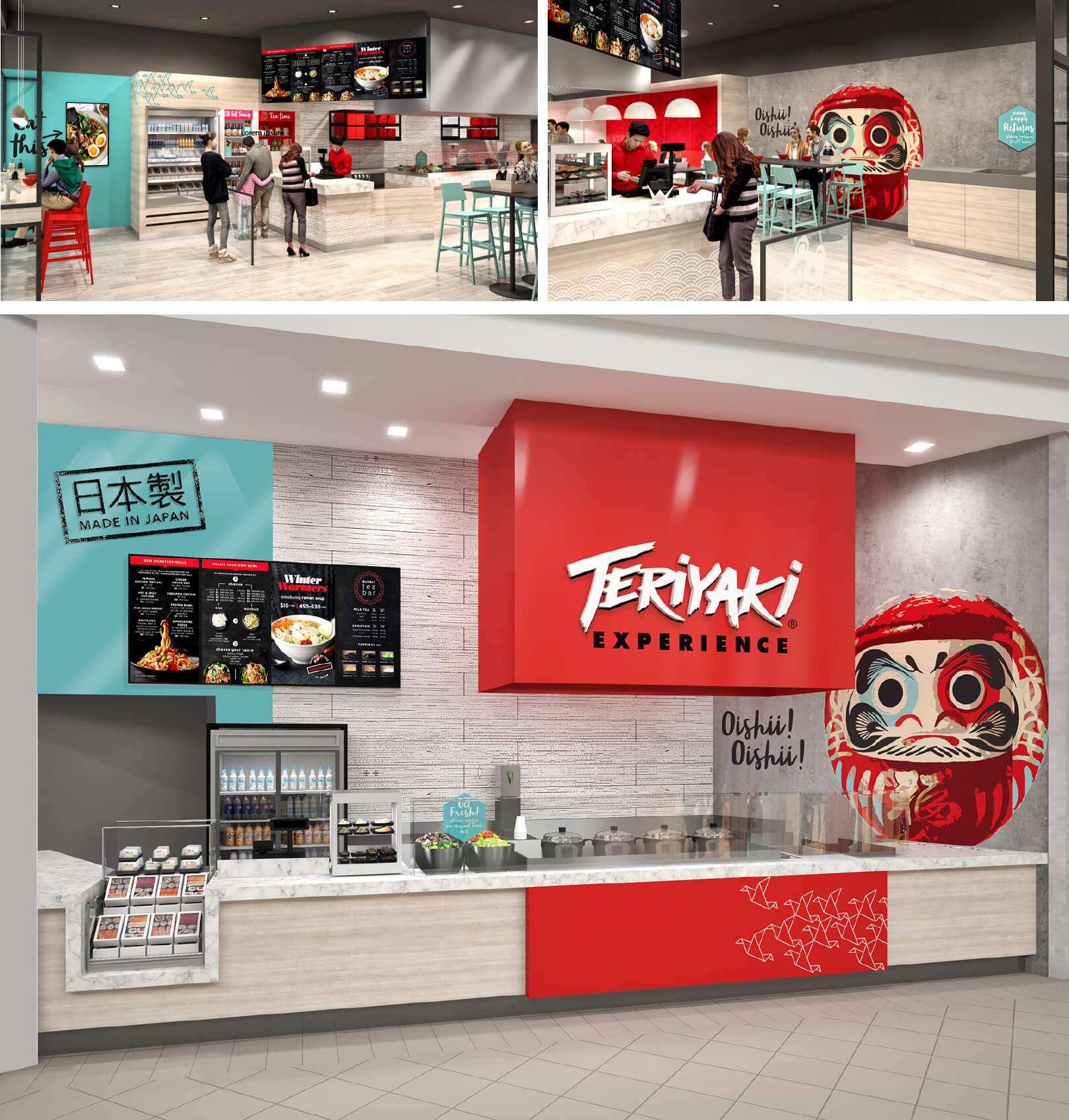 computer generated images of the restaurant