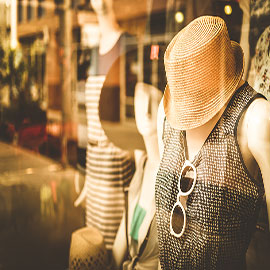 Mannequin wearing sunglasses