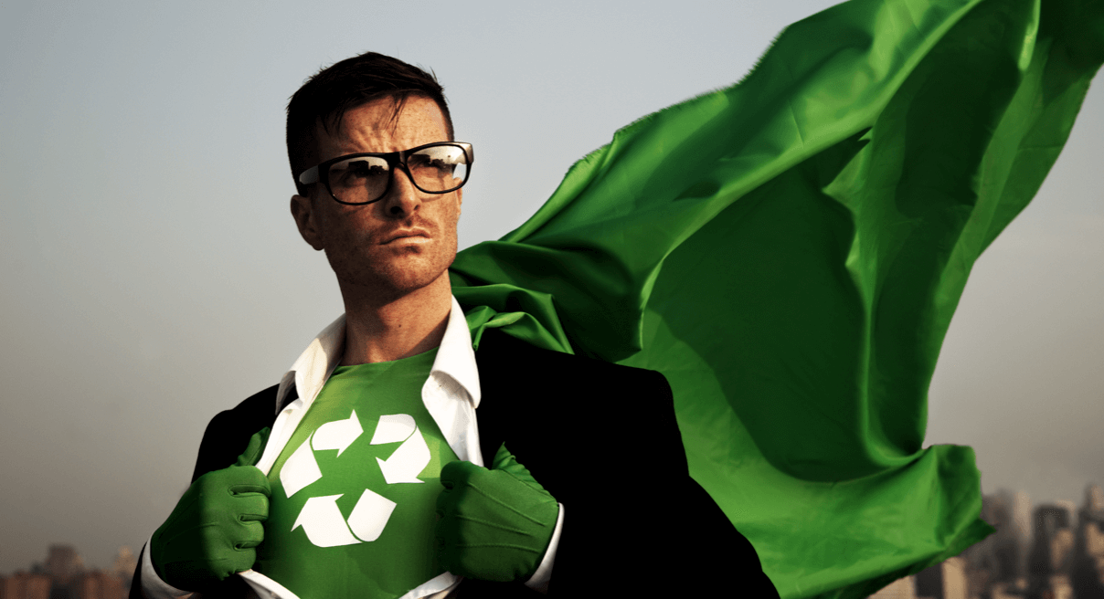 Recycling superhero
