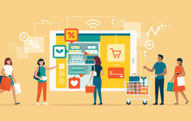 People shopping through omnichannel experience