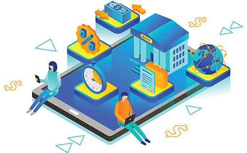 banking ecosystem photograph showcasing all channels